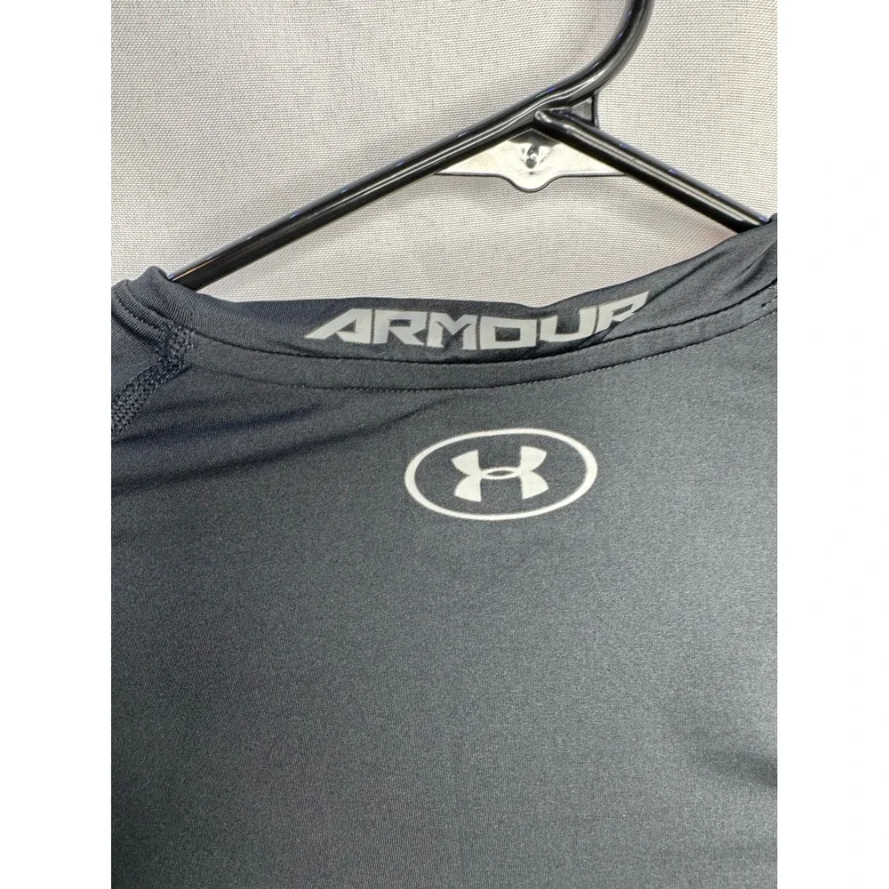 Under Armour Boys HeatGear Long Sleeve Compression Shirt Black YLG Large UPF 30